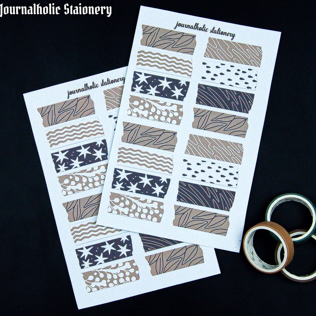 Sticker Washi Trang Trí Sổ Tay Bullet Journal - Top Loader - Journalholic Stationery