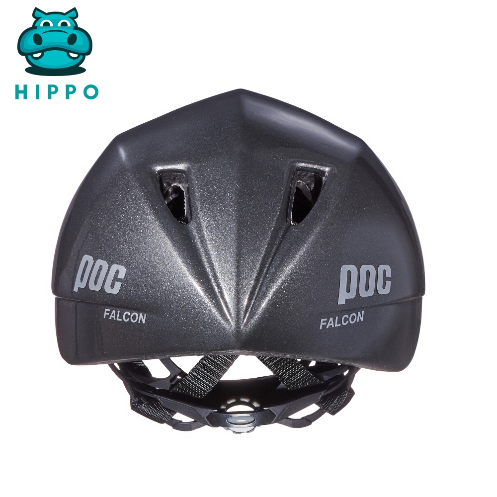 Mũ bảo hiểm xe đạp thể thao Poc Falcon siêu nhẹ chính hãng màu xám bóng - HIPPO HELMET