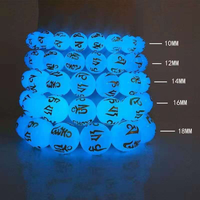 Chuỗi Hạt Đá Fluorite Phát Quang Tự Nhiên Sáu Cánh 07.05