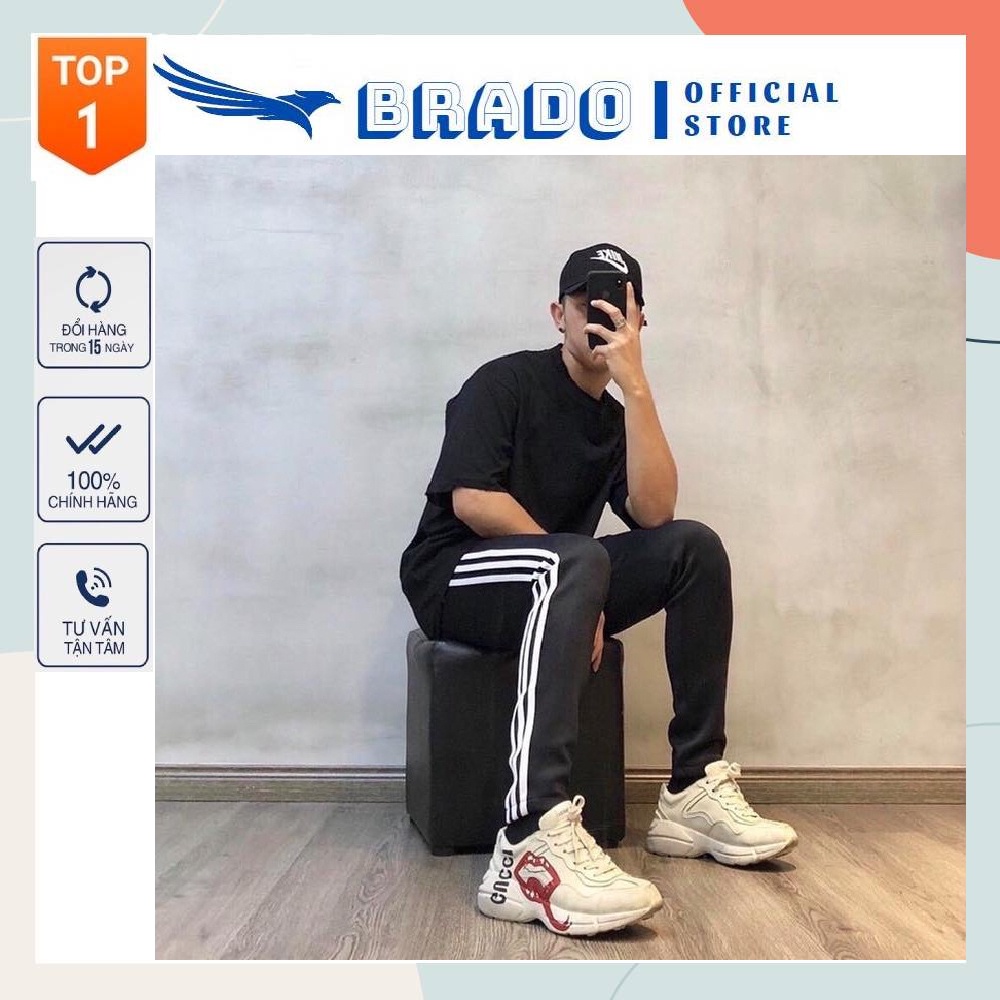 Quần Thể Thao 3 Sọc Dành Cho Cả Nam Và Nữ, Chất Vải Dày Dặn Co Giãn Thoáng Mát