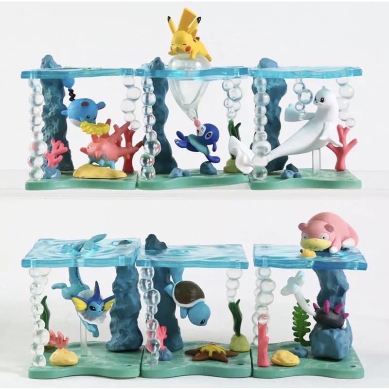 Mô hình thế giới dưới nước thủy cung pokemon trang trí