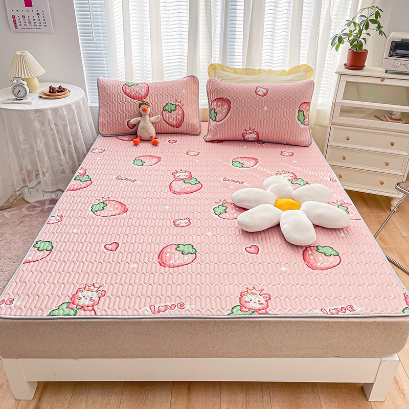 Chiếu điều hòa cao su non 5D M2T Bedding vải lụa Tencel mát cao su non Latex mềm mịn đủ kích thước m6/m8/2m2 HT Home