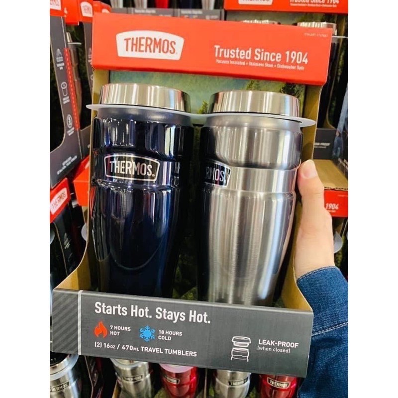 LY GIỮ NHIỆT THERMOS Stainless King Travel Tumblers 470ml [HÀNG MỸ]