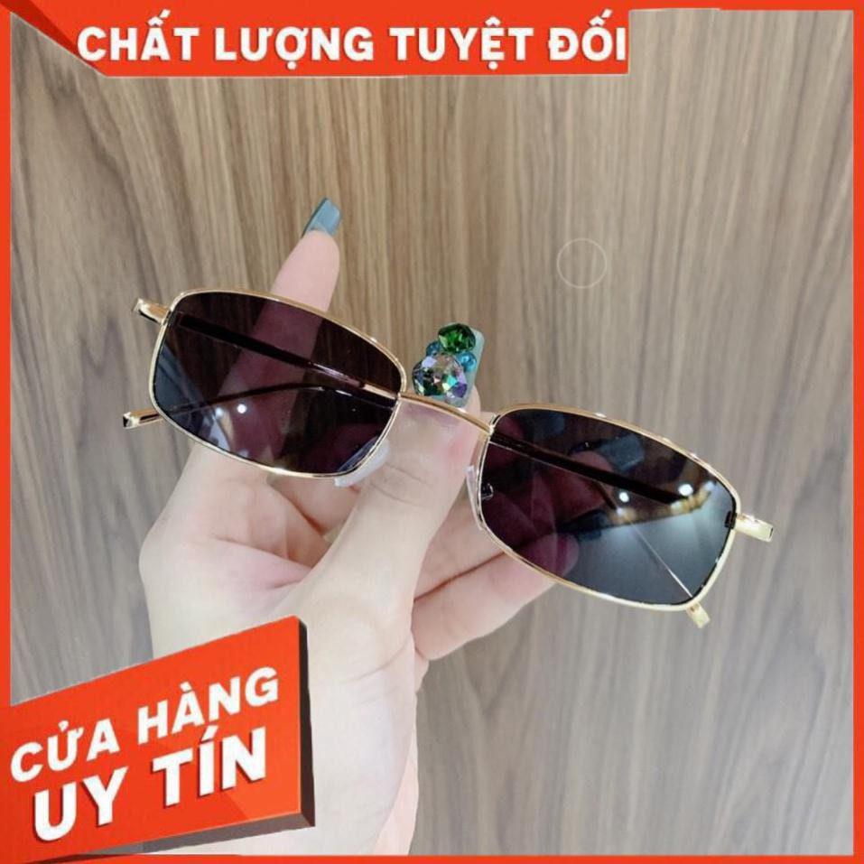 FREESHIP -  Kính mát nam hot trend mắt vuông nhỏ, cặp đôi khiêng bảng idol tikok douyin quay chụp ảnh sống ảo