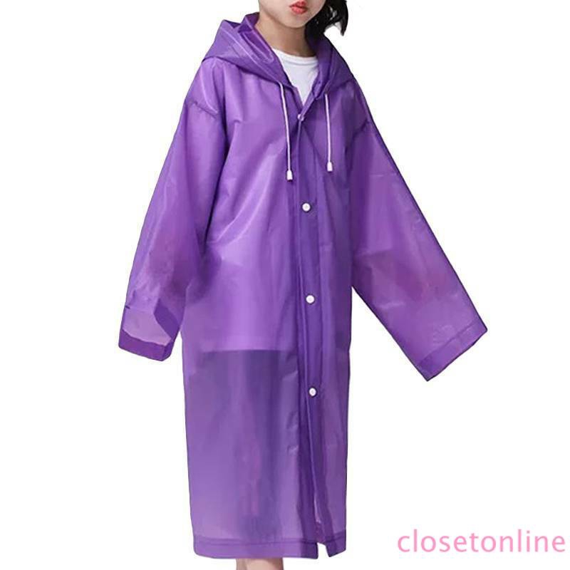 Áo Mưa Dáng Dài Bằng Nhựa EVA Chống Thấm Nước Tiện Dụng Cho Bé