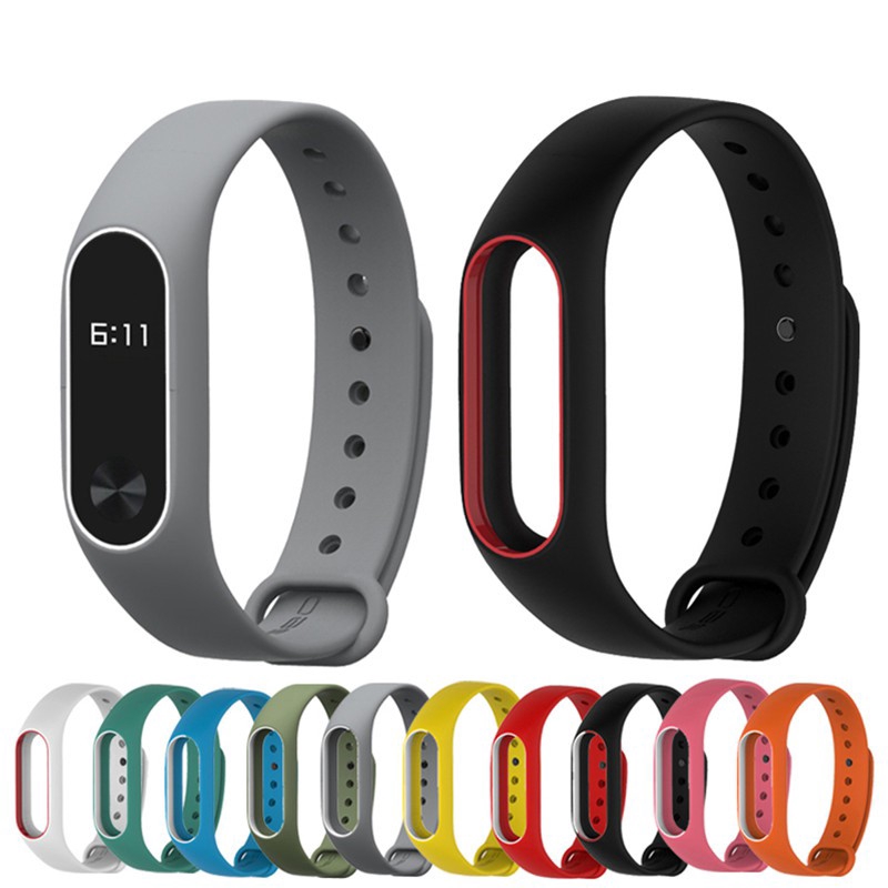 Dây đeo silicone cho đồng hồ thông minh xiaomi miband 2