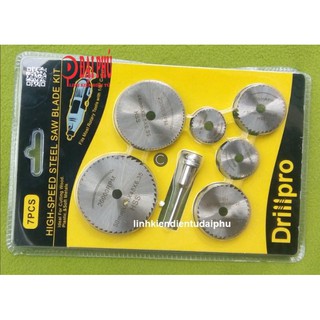 Bộ lưỡi cắt 7 món - 6 lưỡi cắt - 1 trục giữ lưỡi cắt