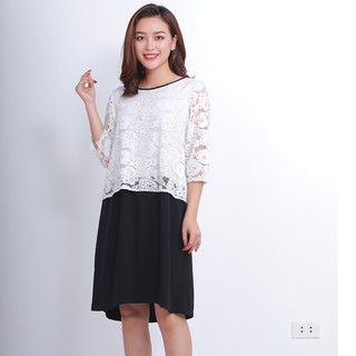Váy bầu hoa ren thời trang