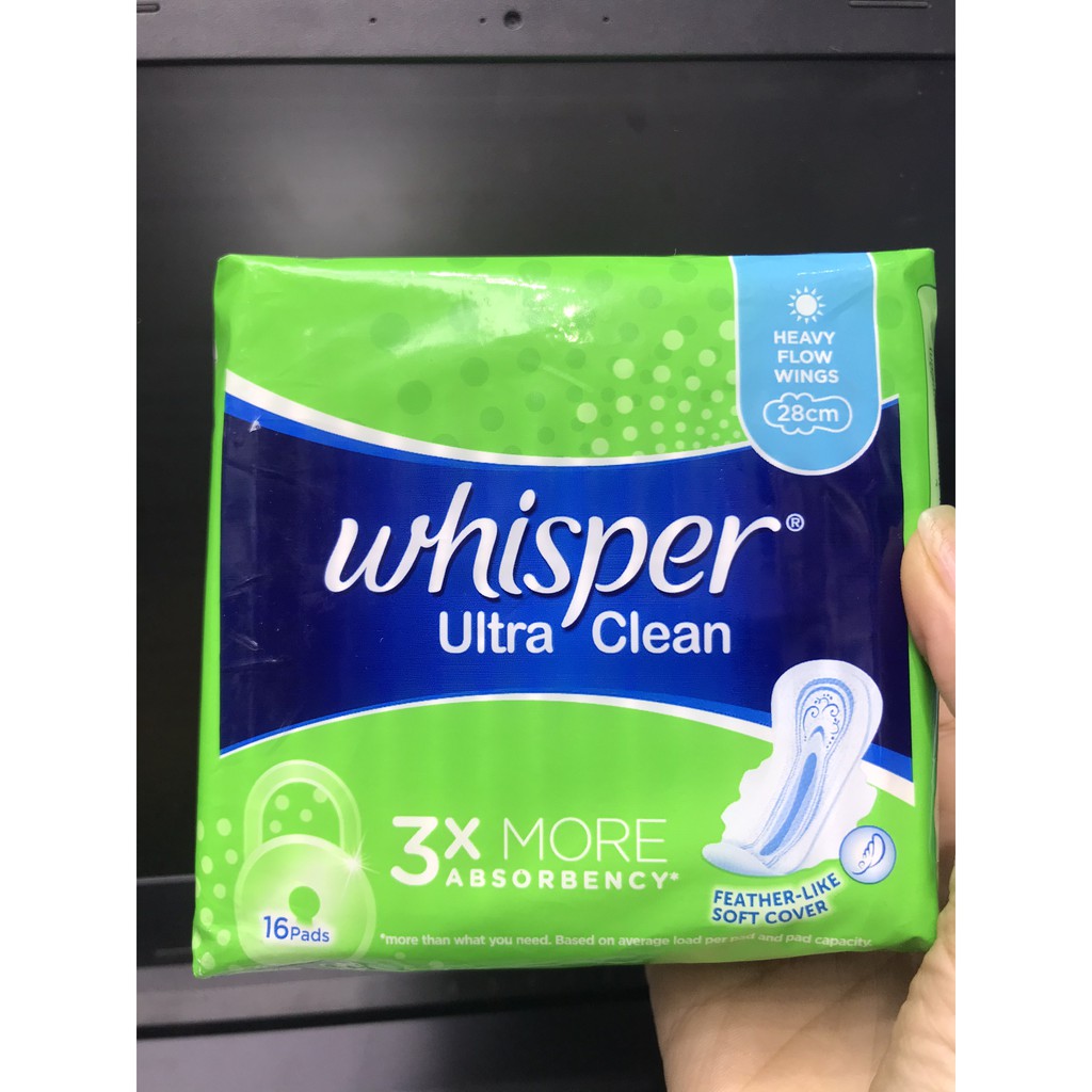 BĂNG VỆ SINH WHISPER 16SX24 SM CANH NGAY DEM