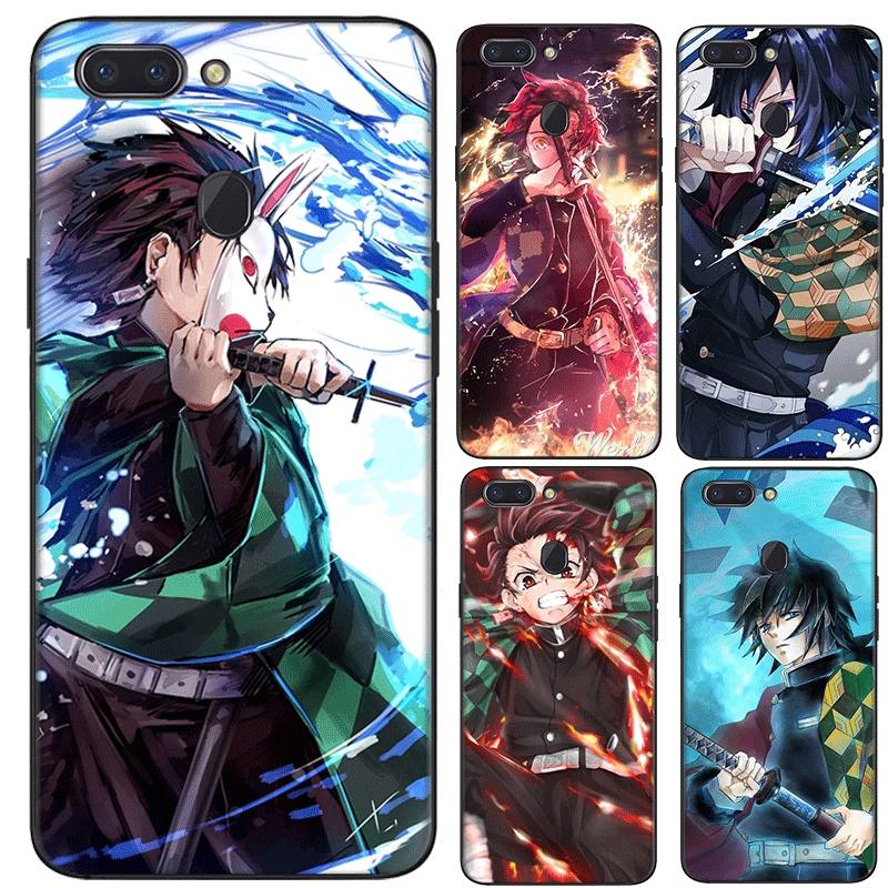 Ốp điện thoại mềm hình kimetsu no yaiba cho OPPO A3S A5 A37 A39 A5S A7 A59 A77 F1S F3 F5 F7 F9