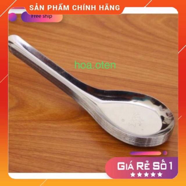 Combo 5 Thìa Phở Bằng Inox | BigBuy360 - bigbuy360.vn