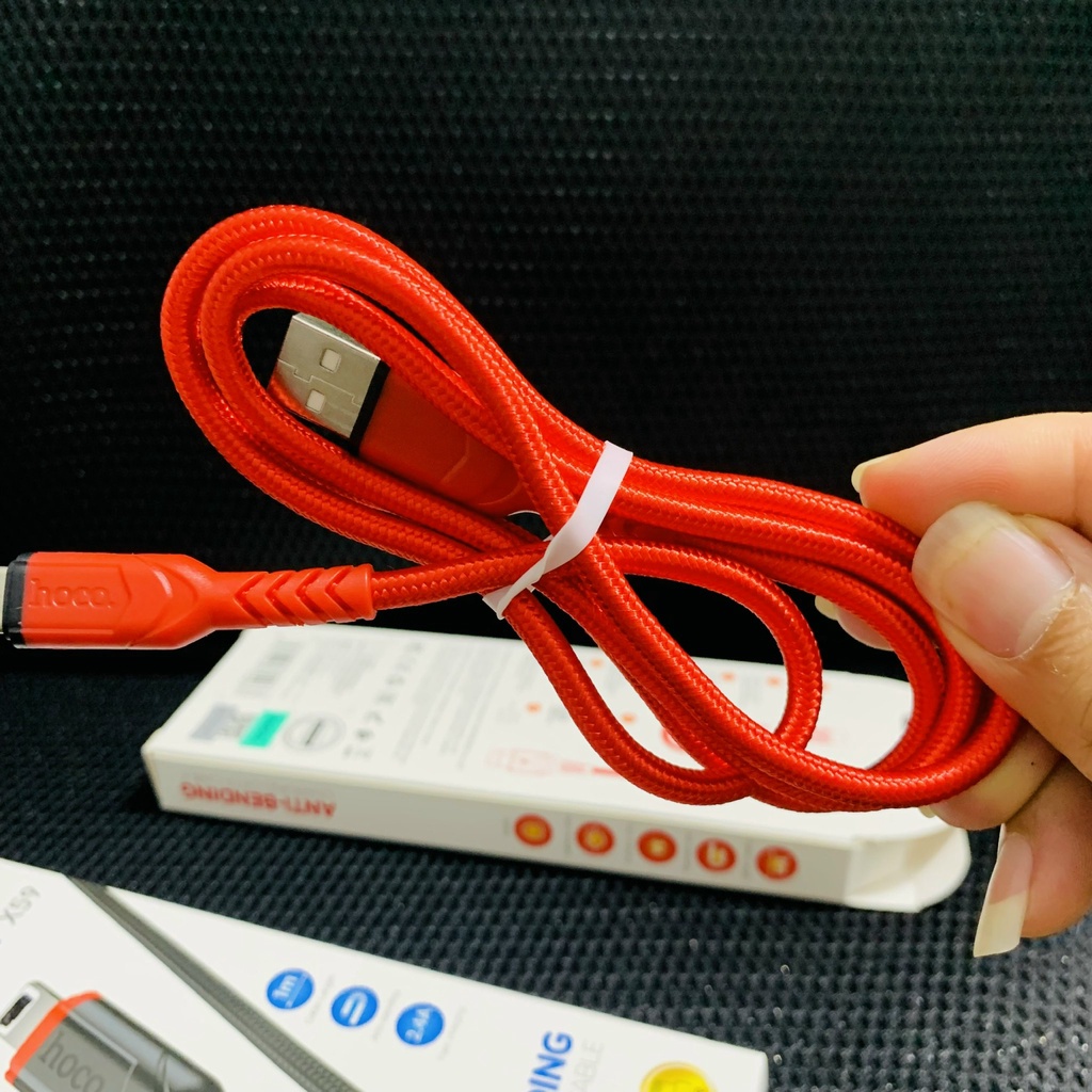 Dây cáp sạc Type C 1m bọc dù chính hãng, dùng cho điện thoại android/samsung/oppo/vivo/xiaomi/realme/redmi...