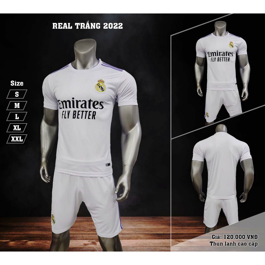 Real Madrid. Áo Bóng Đá CLB Real Madrid 2022 Mới Nhất, In Tên Số Theo Yêu Cầu ( CÓ TÍNH PHÍ )