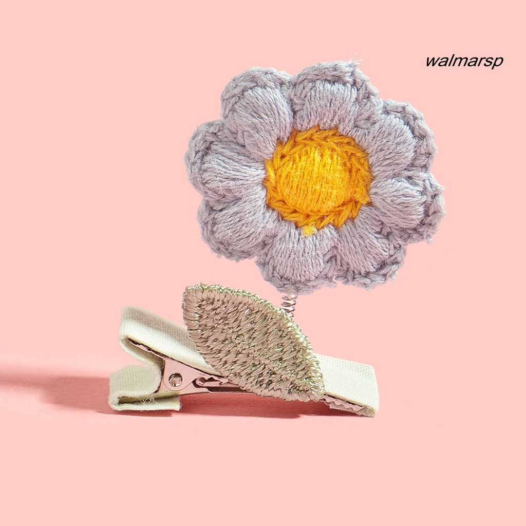 Kẹp Tóc Đan Len Hình Hoa / Mèo Hoạt Hình Dễ Thương Cho Thú Cưng