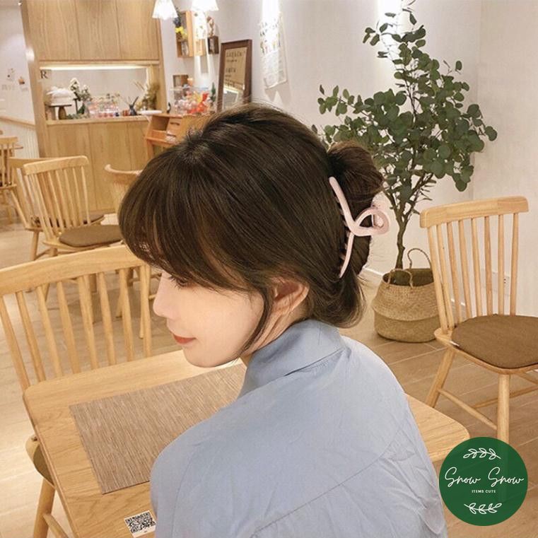 Kẹp tóc cặp tóc Nhựa bóng cỡ lớn thiết kế đơn giản, dễ thương phong cách Hàn Quốc