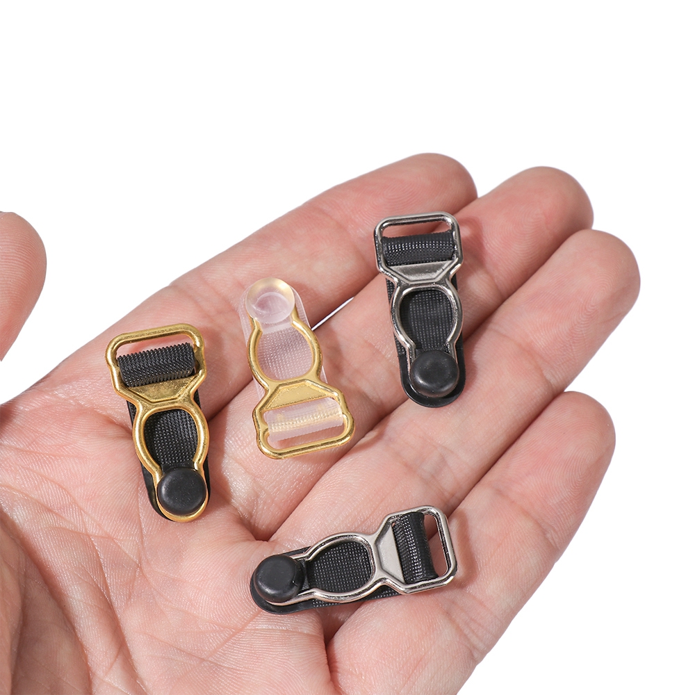 Kẹp gắn dây đai giữ vớ/ quần lót bằng nhựa 10/12mm chất lượng cao tùy chọn màu sắc