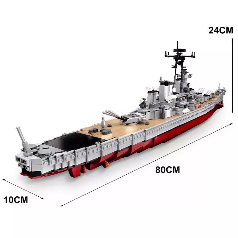 [Mã LIFEXANH03 giảm 10% đơn 500K] Lắp ghép Mô hình Army Tàu chiến - Thiết giáp hạm USS Missouri XingBao XB06030