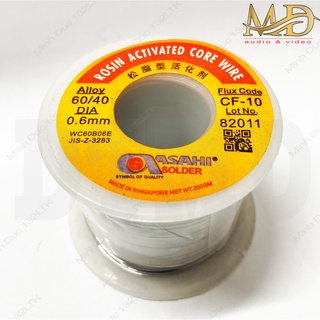 Thiếc hàn - chì hàn singapore 0.8mm - 200gr - 500gr- chì hàn bóng, đẹp, nhẹ lửa