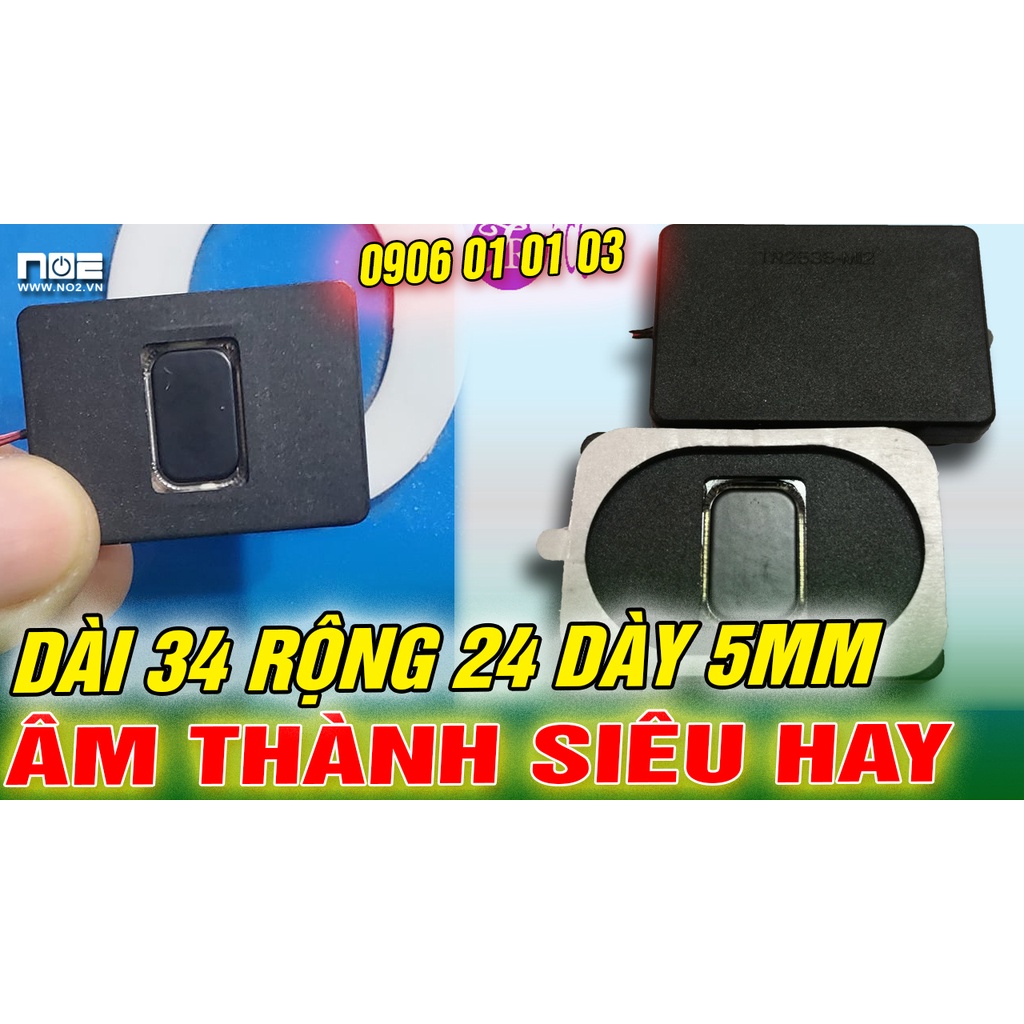 Loa độ laptop N39, Loa độ điện tử hình chữ nhật DÀI 34 RỘNG 24 DÀY 5MM, ÂM THANH SIÊU HAY 8 ôm 2w