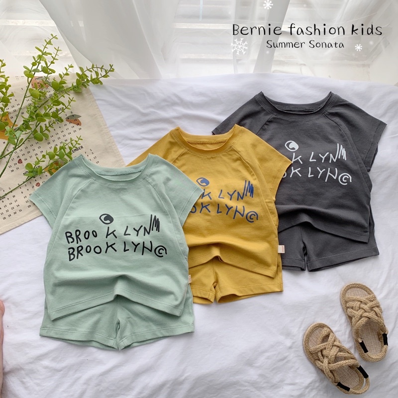 Bộ cộc cotton Brook bé trai bé gái
