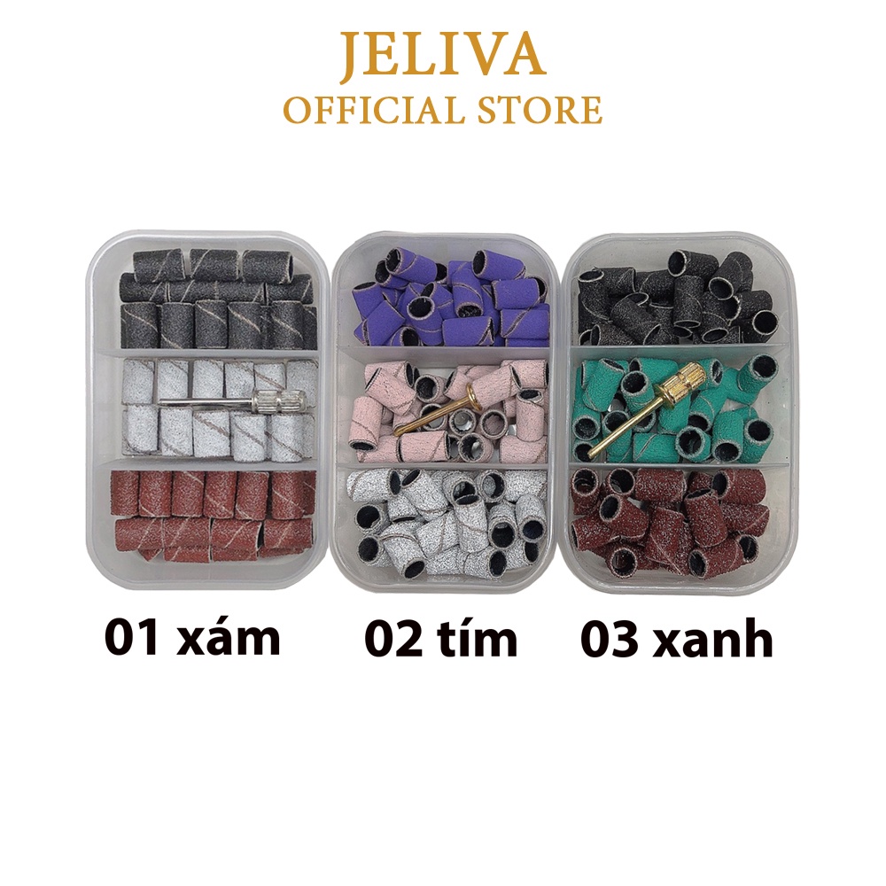 Set đầu mài nhám nail JELIVA