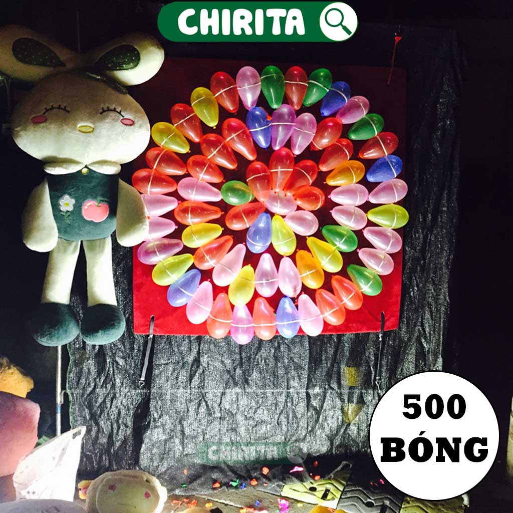 Bong bóng ném nước tròn trơn đủ màu 10 cm - 500 Cái/1 Bịch - Chirita Shop