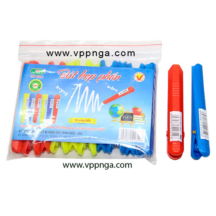 Viết kẹp phấn, bút kẹp phấn viết bảng MIC