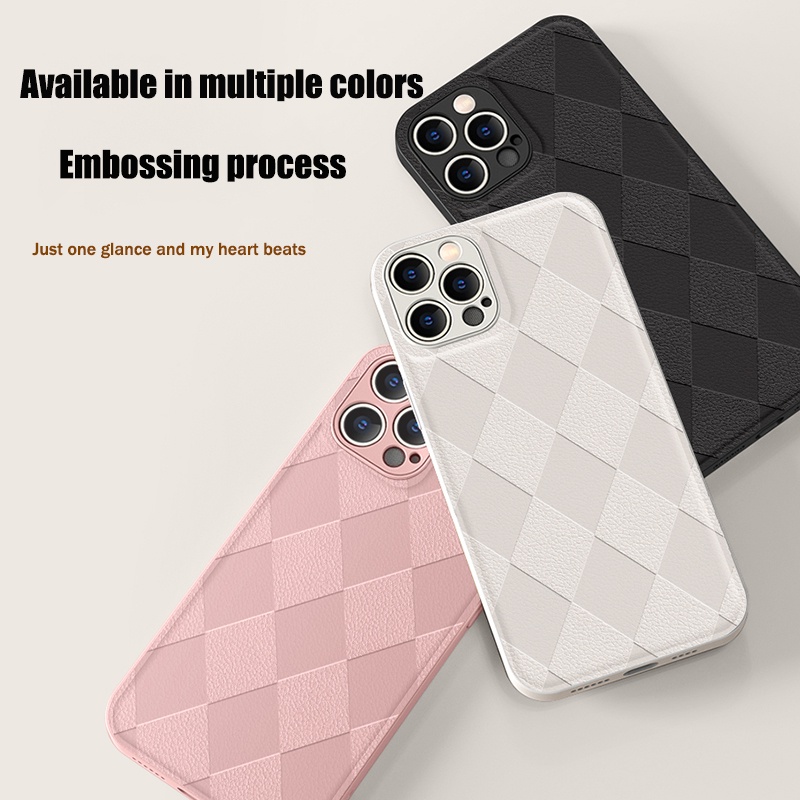 Ốp Điện Thoại Phối Da Kiểu Cổ Điển Sang Trọng Cho iPhone 13 12 11 Pro Max Mini X XR XS Max SE 2020 7 8 Plus