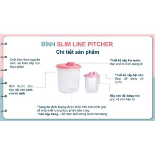 BỘ ĐÔI BÌNH NƯỚC SLIM LINE PITCHER 350ML ( 2 bình )