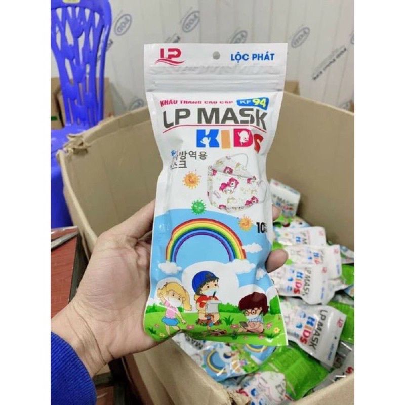 10 CÁI KHẨU TRANG KF94 KHÁNG KHUẨN LP MASK 0-3 TUỔI, 4-10 TUỔI CHUẨN Hàn QUỐC  LOẠI TỐT