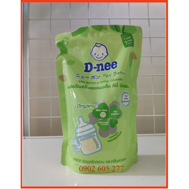 [Hàng chính hãng]Nước rửa bình sữa Dnee 600ml dang bịch