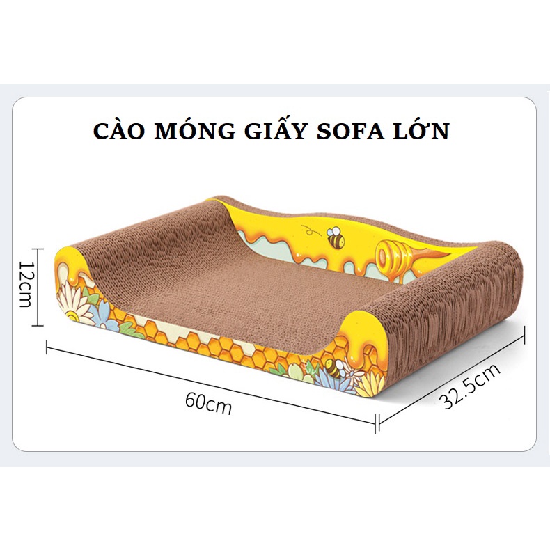 Bàn Cào Móng Giấy Sofa Cho Mèo