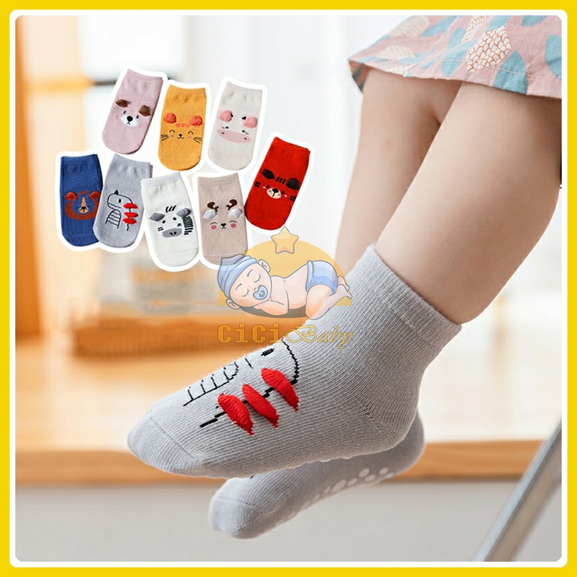 Tất chống trơn trượt cho bé, vớ trẻ em Kids Socks phong cách Hàn Quốc họa tiết dễ thương – >>> top1shop >>> shopee.vn