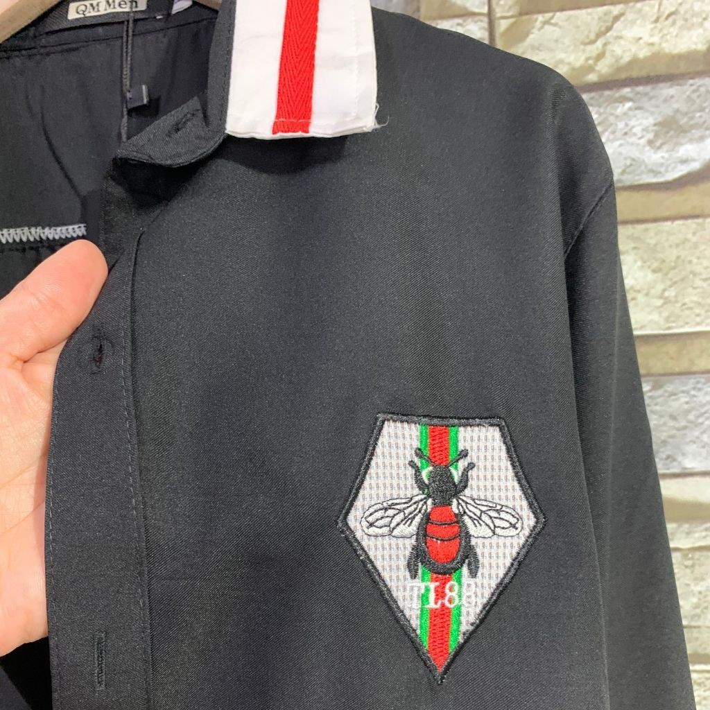 Áo Sơ Mi Nam XuMon thêu ong Dài Tay Chất Lụa Cao Cấp Chất Mịn Mát Hàng Xưởng Loại 1 Giá Rẻ Chất Lượng Cao. | BigBuy360 - bigbuy360.vn