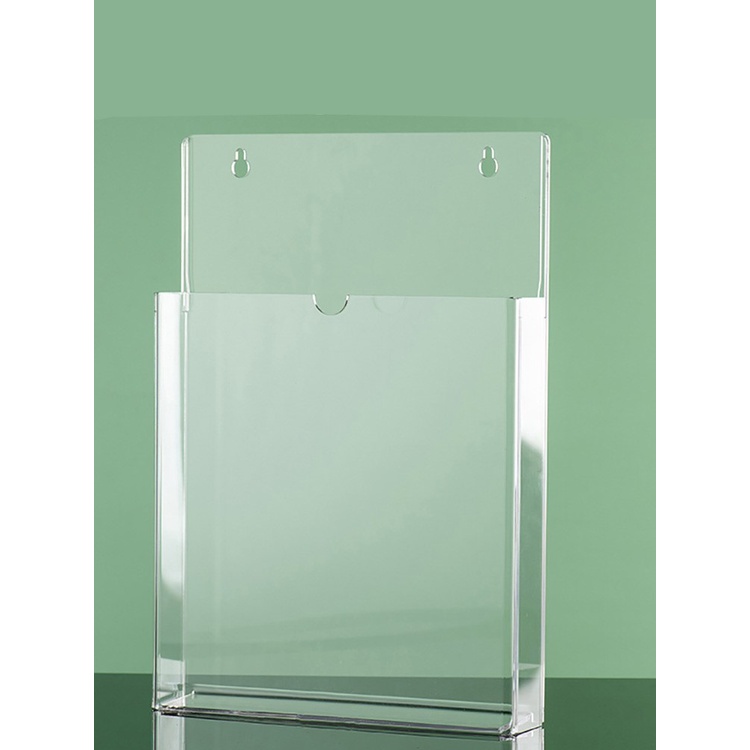 Hộp treo tường acrylic A4 lưu trữ sách giáo khoa và tạp chí, hộp tài liệu, hộp trưng bày