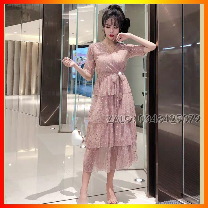 Váy nữ 🌈FREESHIP🌈 GIẢM 10K Đầm sang trọng dự tiệc