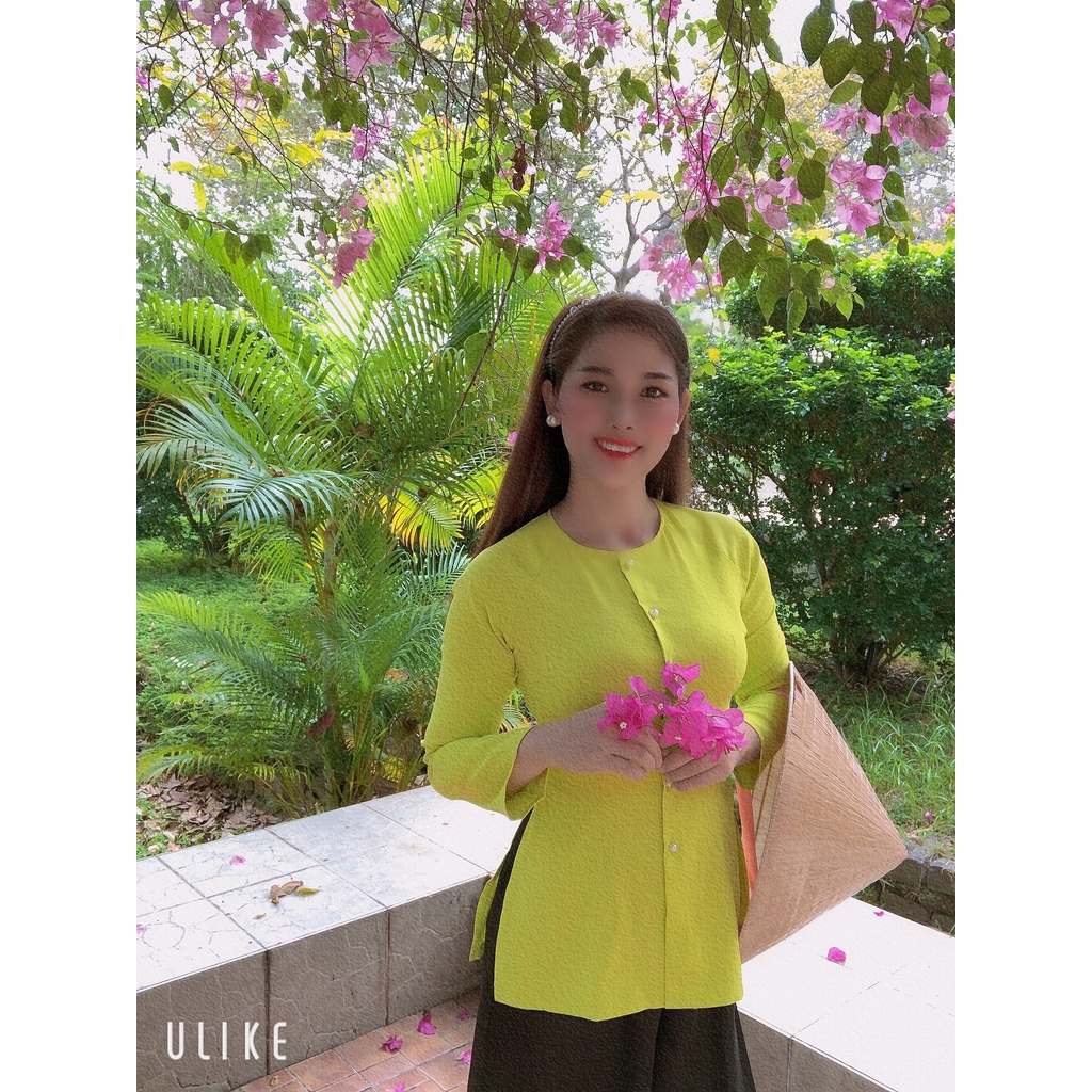 ÁO BÀ BA LỤA TẦM Ý TRƠN (ÁO LẺ)