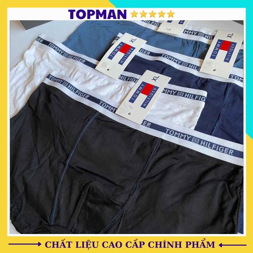 Combo 4 quần sịp đùi nam cotton kháng khuẩn, quần lót nam boxer sexy cao cấp | TOPMAN