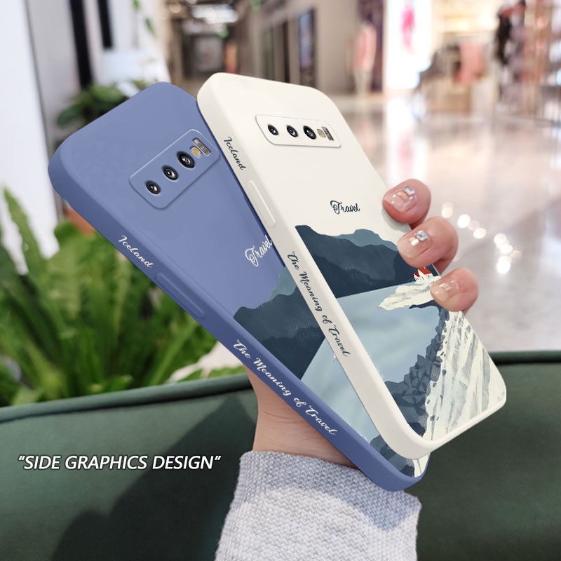 Ốp Điện Thoại Mềm Hình Icelandic Beauty Cho Samsung Galaxy S10 S10E Plus S9 Plus