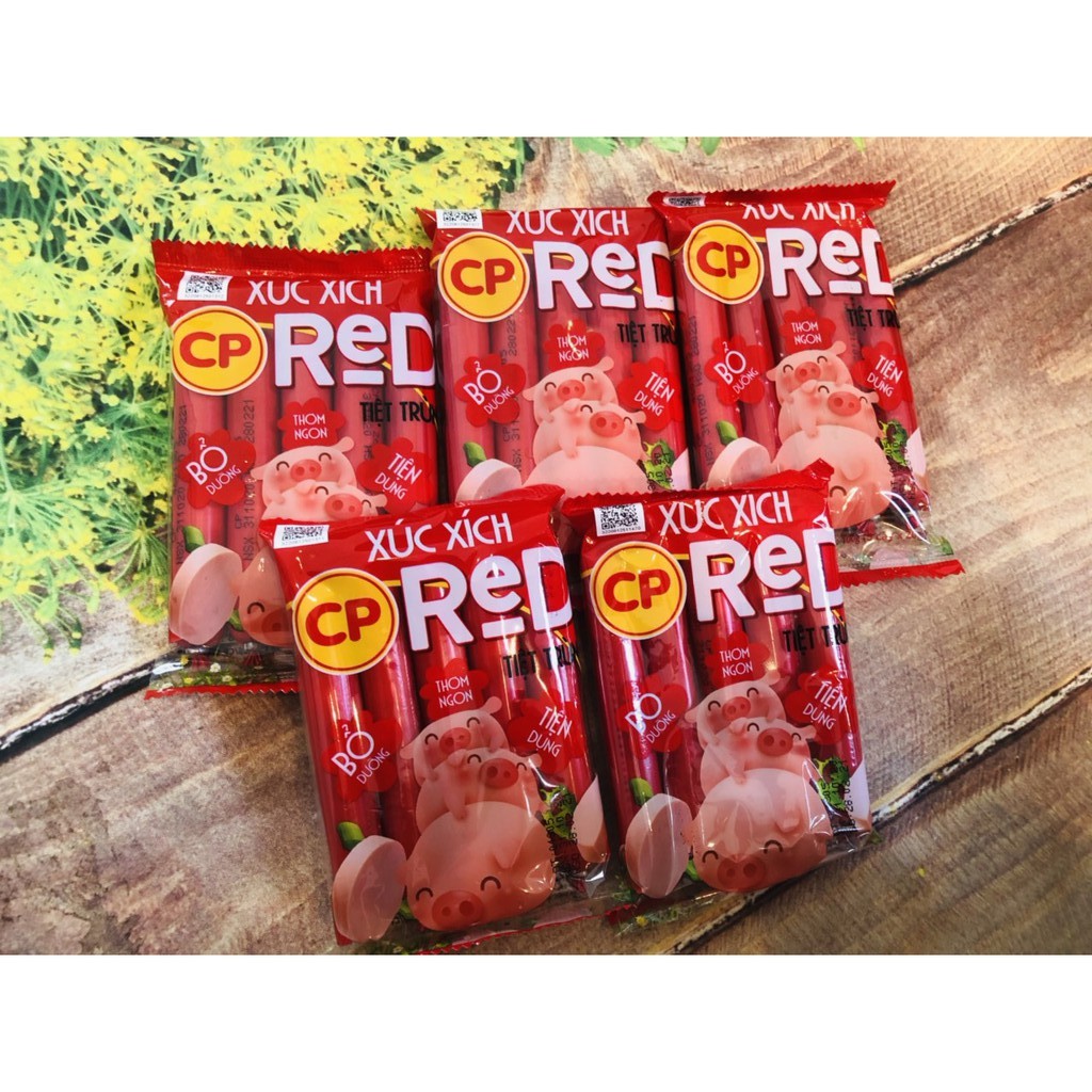 5 gói xúc xích tiệt trùng CP, mỗi gói 100g