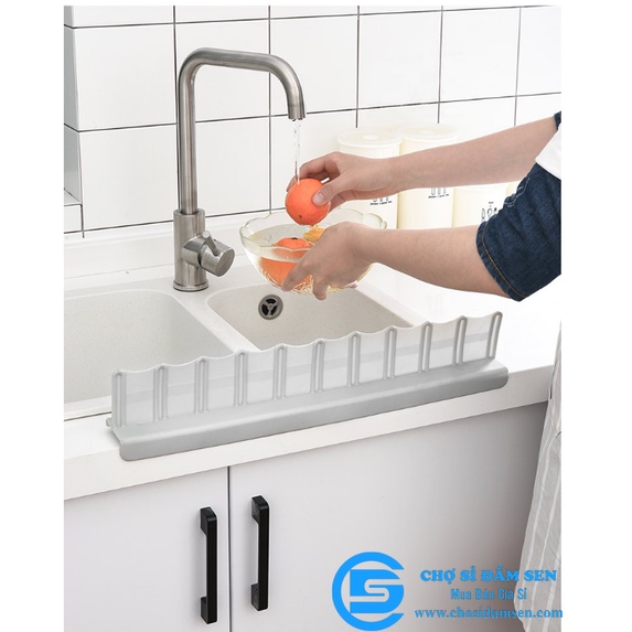 TẤM CHẮN SILICON NGĂN BẮN NƯỚC DÙNG CHO BỒN RỬA CHÉN SIÊU TIỆN LỢI, VỆ SINH, SẠCH SẼ G235-NBNuoc-Sili