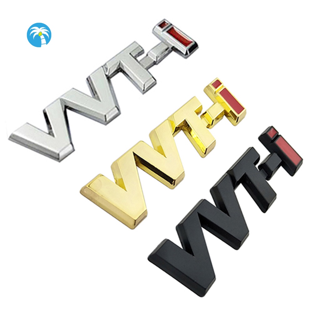 Logo dán hình chữ VVTi bằng kim loại trang trí cho xe hơi Toyota Camry