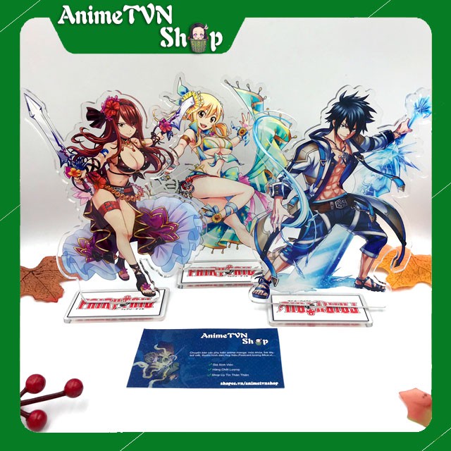 Tượng Mica Standee anime/manga Fairy Tail (Hội đuôi tiên) Nhựa Cứng Acrylic In nhiều chi tiết sắc nét