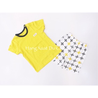 Bộ thun bé trai vàng xuất hàn