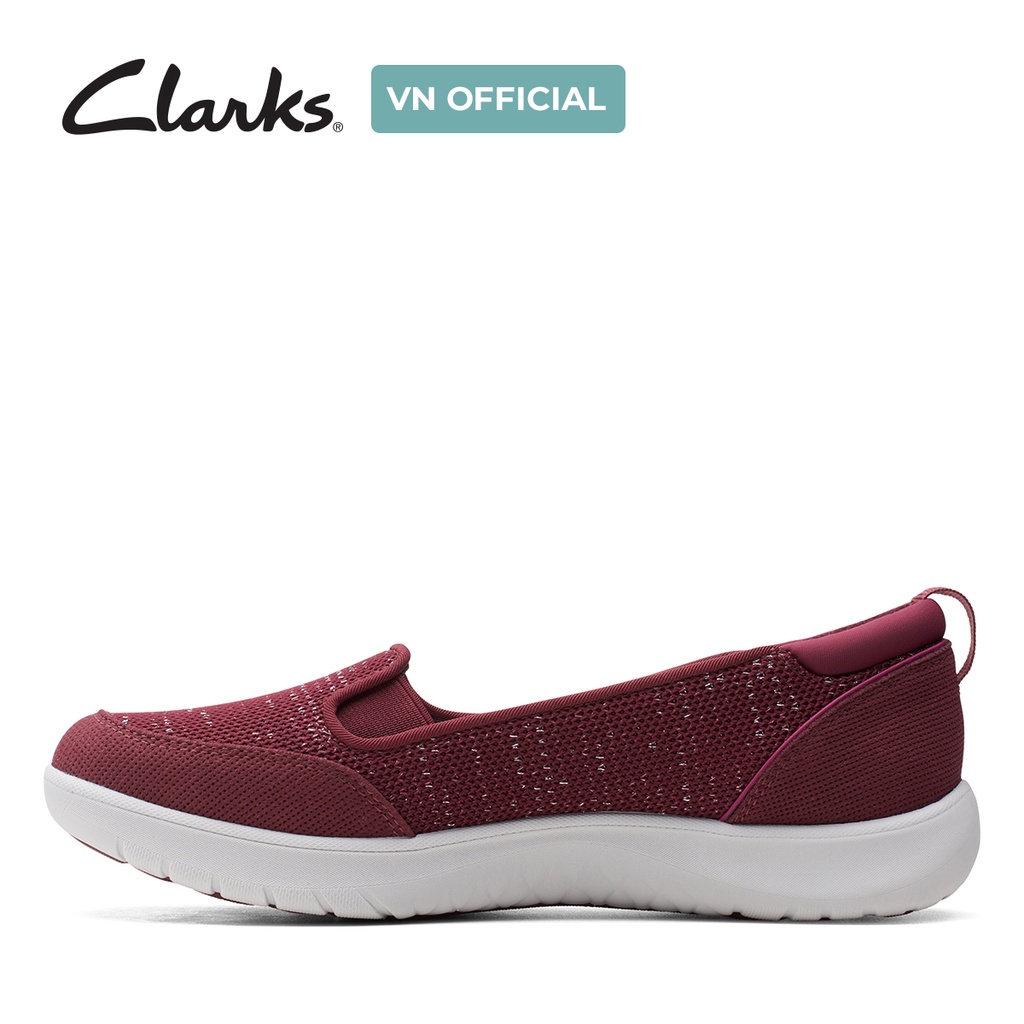 Giày lười Nữ CLARKS Adella Blush màu Burgundy