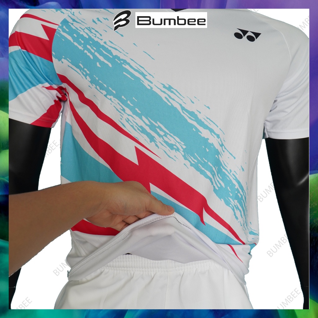 Quần áo cầu lông, áo cầu lông Yonex mới nhất chất liệu mềm mại co giãn tốt