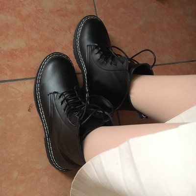 Order 12-15 ngày HÀNG LOẠI 1 - BOOTS - BỐT DA CAO CỔ BUỘC DÂY ĐẾ BẰNG RĂNG CƯA | BigBuy360 - bigbuy360.vn