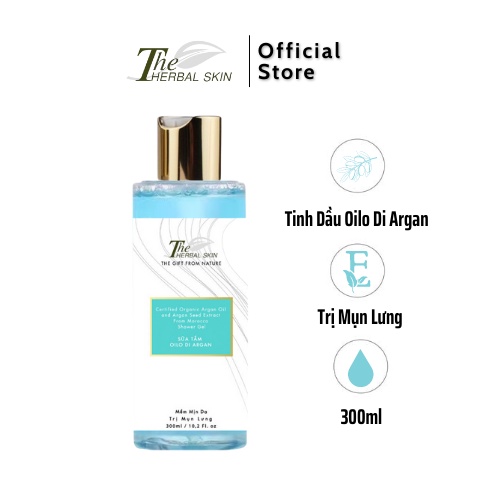 Sữa Tắm Sạch Mụn Lưng The Herbal Skin hương Olio Di Argan 300ml