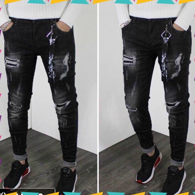 Quần Jean Nam Chất Co Giãn, Không Bai Màu, Dáng Ôm Body, Hit Hót  Thời Trang Phong Cách Tp_shop_87 ms8757
