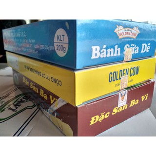 Combo 3 hộp bánh sữa ngon (01 BS Dê+ 01 BS Non+01BS socola)